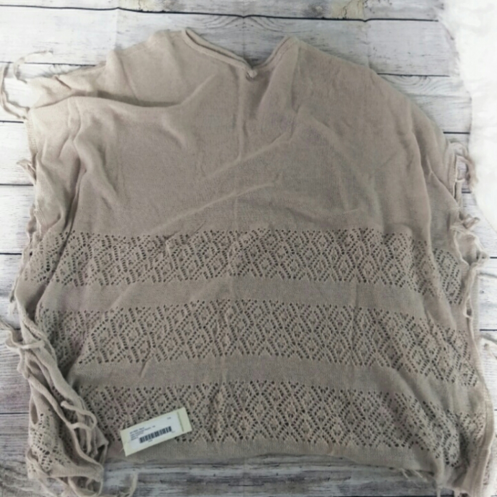 Cream Poncho